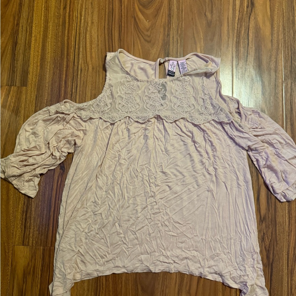 Flow light, pink, short sleeve blouse